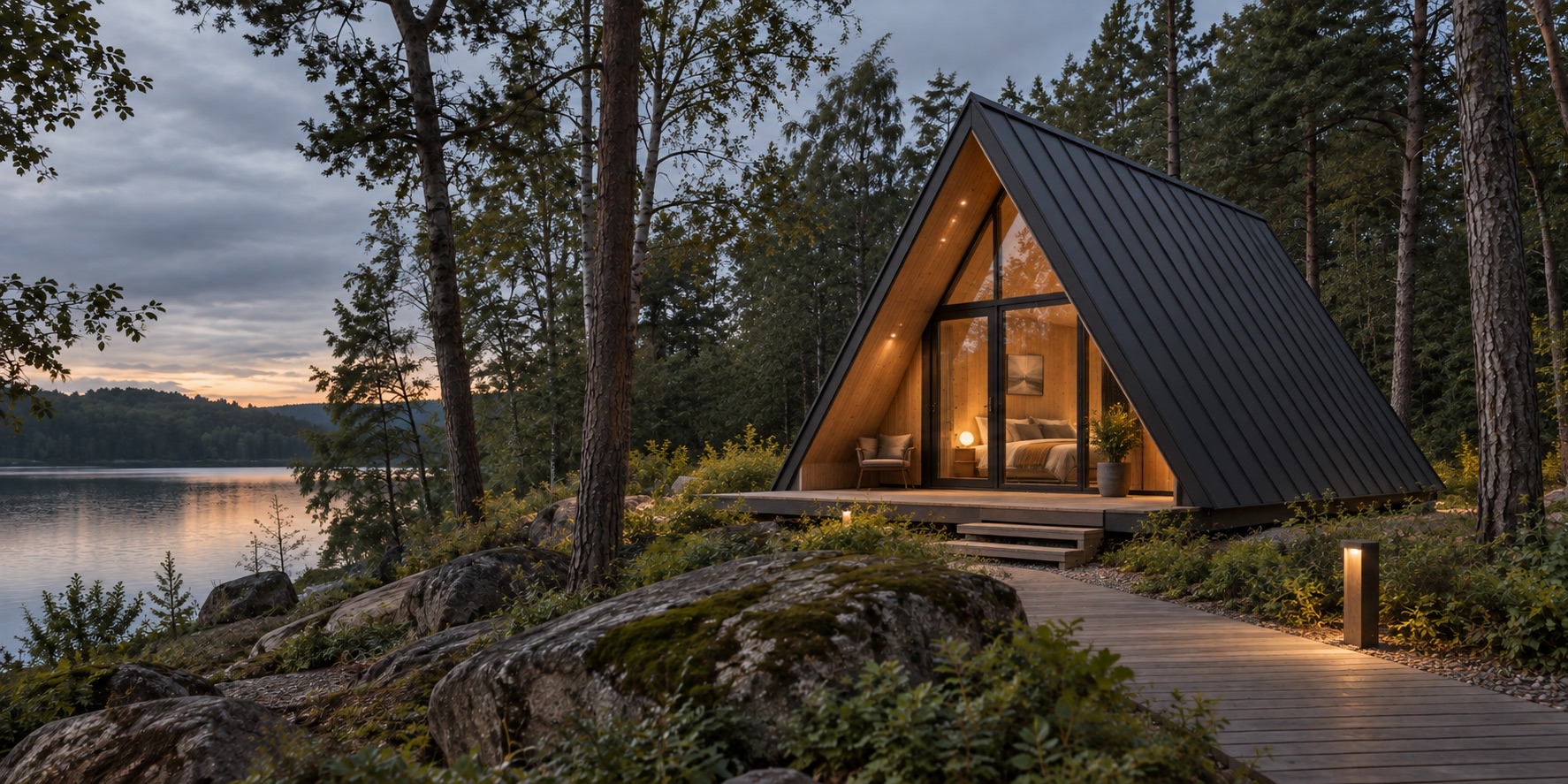 A-frame cabin visual reference